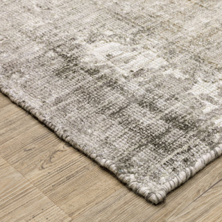 Oriental Weavers Solstice SLS01 Grey/ Beige Area Rug Corner Image