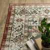 Oriental Weavers Sumter SUM01 Red/Ivory Area Rug Corner Image