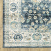 Oriental Weavers Sumter SUM02 Blue/Ivory Area Rug Corner Image
