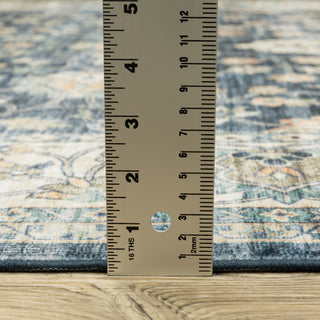 Oriental Weavers Sumter SUM02 Blue/Ivory Area Rug Pile Image