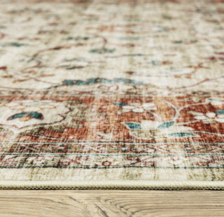 Oriental Weavers Sumter SUM03 Ivory/Rust Area Rug Pile Image