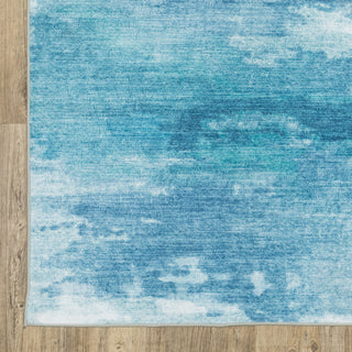 Oriental Weavers Sumter SUM10 Blue/Blue Area Rug Corner Image
