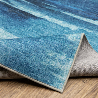 Oriental Weavers Sumter SUM10 Blue/Blue Area Rug Backing Image
