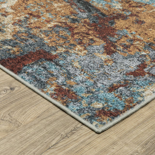 Oriental Weavers Sumter SUM13 Blue/Rust Area Rug