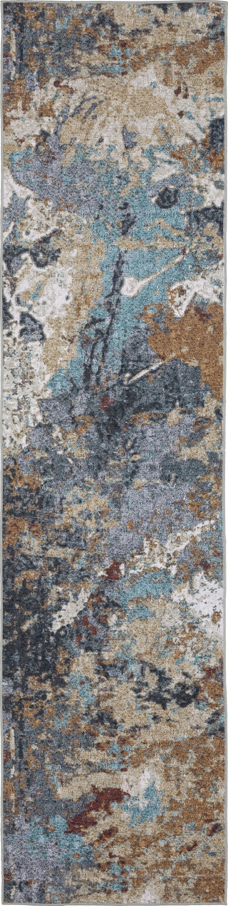 Oriental Weavers Sumter SUM13 Blue/Rust Area Rug