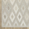 Oriental Weavers TANGIER TAN02 Beige/ Grey Area Rug Corner Image