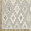 Oriental Weavers TANGIER TAN02 Beige/ Grey Area Rug Corner Image