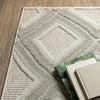 Oriental Weavers TANGIER TAN04 Grey/ Beige Area Rug Corner Image