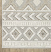 Oriental Weavers TANGIER TAN06 Grey/ Beige Area Rug Corner Image