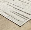 Oriental Weavers TANGIER TAN07 Ivory/ Brown Area Rug Corner Image