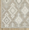 Oriental Weavers TANGIER TAN08 Beige/ Grey Area Rug Corner Image