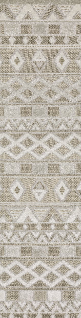 Oriental Weavers TANGIER TAN09 Beige/ Grey Area Rug Runner Image