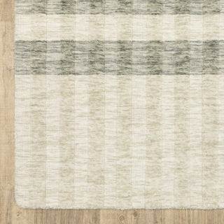 Oriental Weavers Thatcher THA01 Beige / Grey Area Rug Corner Image