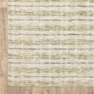 Oriental Weavers Thatcher THA02 Beige / Gold Area Rug Corner Image