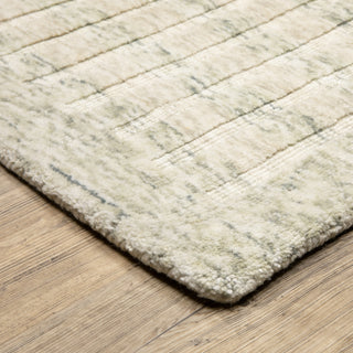 Oriental Weavers Thatcher THA05 Beige / Green Area Rug Corner Image