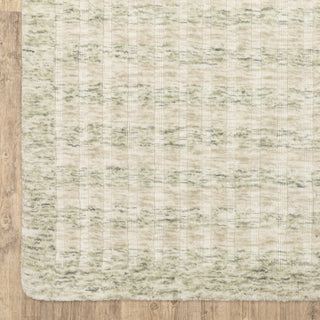 Oriental Weavers Thatcher THA05 Beige / Green Area Rug Corner Image