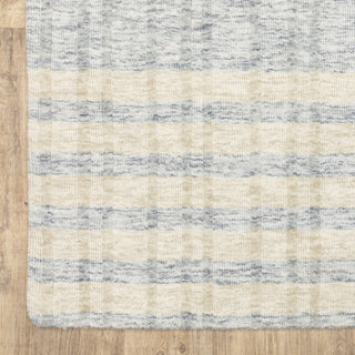 Oriental Weavers Thatcher THA06 Beige / Blue Area Rug Corner Image