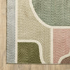 Oriental Weavers Tisdell TIS02 Green / Multi Area Rug Corner Image