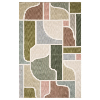 Oriental Weavers Tisdell TIS02 Green / Multi Area Rug Main Image