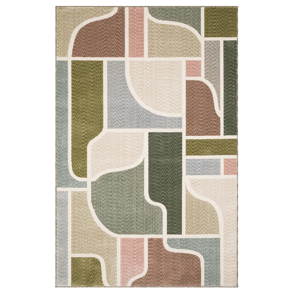 Oriental Weavers Tisdell TIS02 Green / Multi Area Rug main image