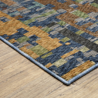 Oriental Weavers Tisdell TIS03 Blue / Multi Area Rug Corner Image