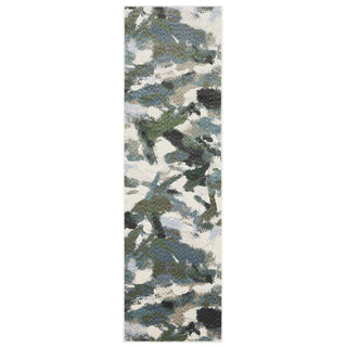 Oriental Weavers Tisdell TIS04 Blue / Green Area Rug Runner Image