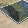 Oriental Weavers Tisdell TIS06 Blue / Green Area Rug Corner Image