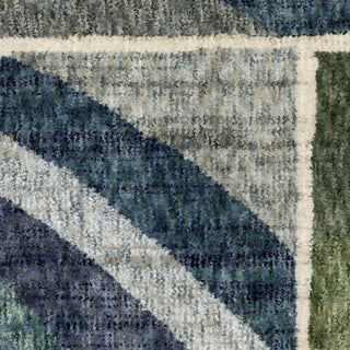 Oriental Weavers Tisdell TIS06 Blue / Green Area Rug Close-up Image