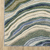 Oriental Weavers Tisdell TIS10 Green / Blue Area Rug Corner Image