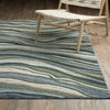 Oriental Weavers Tisdell TIS10 Green / Blue Area Rug Lifestyle Image Feature