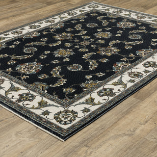 Oriental Weavers Vivian VI01B Navy/Ivory Area Rug