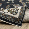 Oriental Weavers Vivian VI01B Navy/Ivory Area Rug 