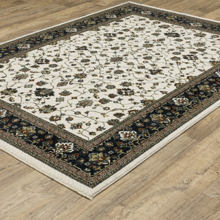 Oriental Weavers Vivian VI02B Ivory/Navy Area Rug