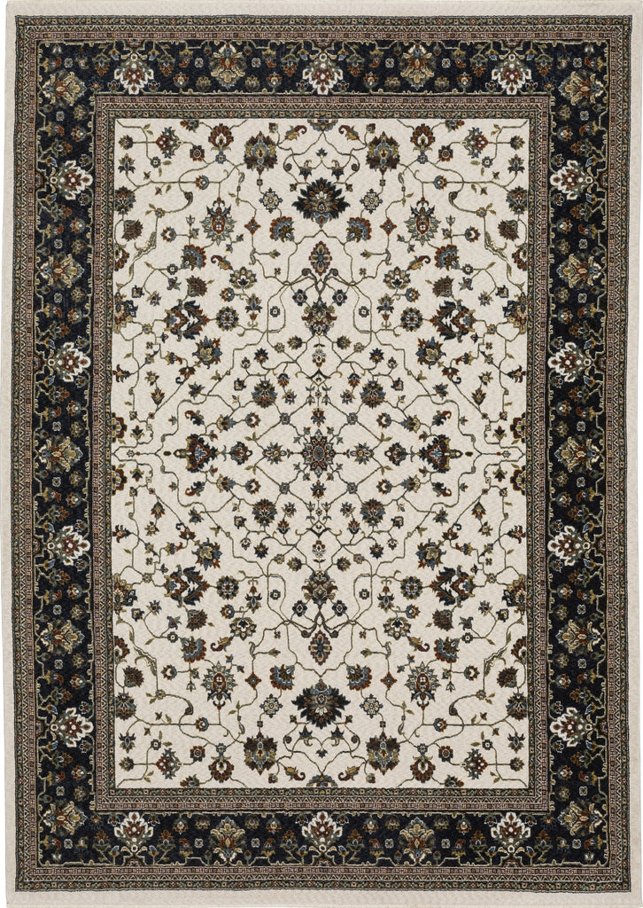 Oriental Weavers Vivian VI02B Ivory/Navy Area Rug