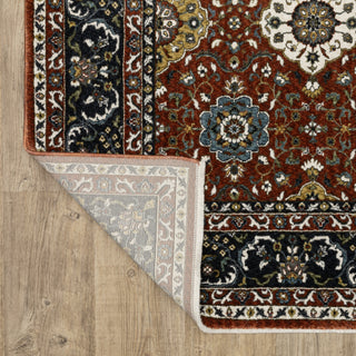 Oriental Weavers Vivian VI04B Red/Navy Area Rug Backing Image