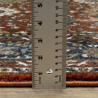 Oriental Weavers Vivian VI04B Red/Navy Area Rug Pile Image