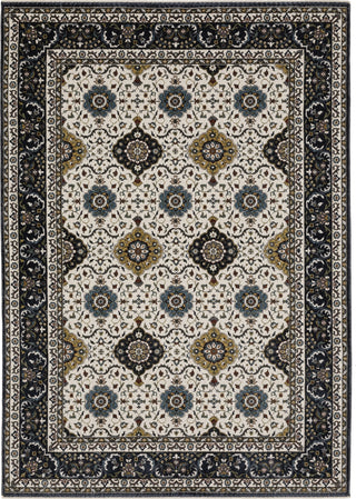 Oriental Weavers Vivian VI04D Ivory/Navy Area Rug