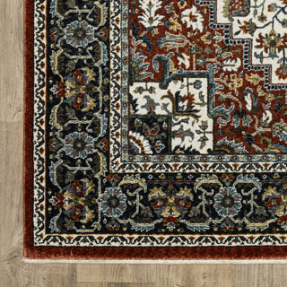 Oriental Weavers Vivian VI06A Red/Multi Area Rug Corner Image