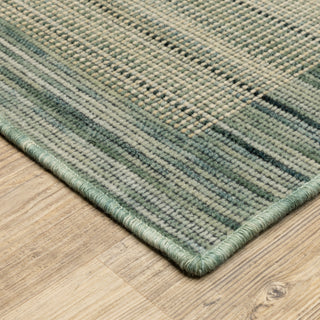 Oriental Weavers Warner WRN01 Blue/ Blue Area Rug Corner Image