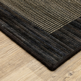 Oriental Weavers Warner WRN06 Grey/ Charcoal Area Rug Corner Image