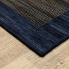 Oriental Weavers Warner WRN07 Blue/ Blue Area Rug Corner Image