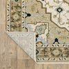 Oriental Weavers Westwood aWES01 Beige/ Blue Area Rug Backing Image