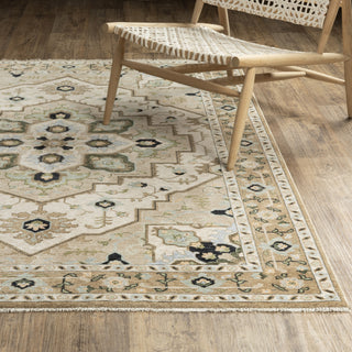 Oriental Weavers Westwood aWES01 Beige/ Blue Area Rug Lifestyle Image Feature