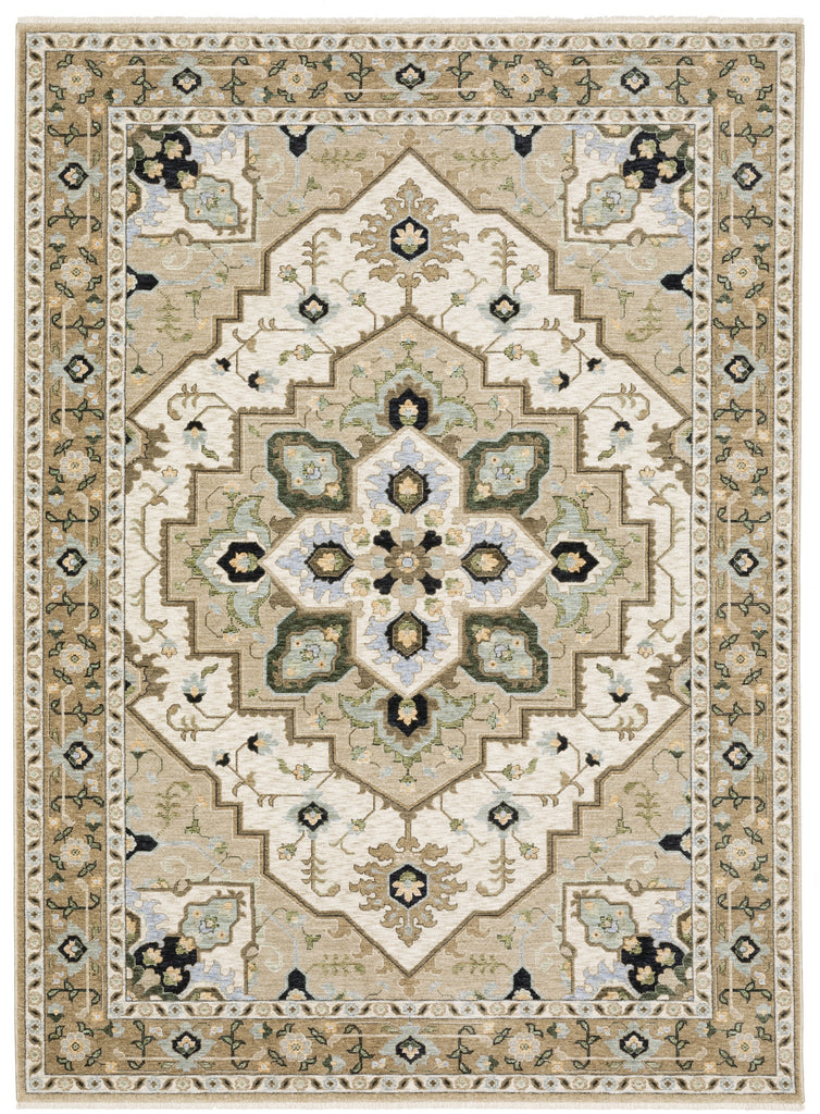 Oriental Weavers Westwood aWES01 Beige/ Blue Area Rug main image
