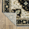 Oriental Weavers Westwood WES02 Midnight/ Ivory Area Rug Backing Image