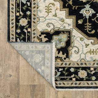 Oriental Weavers Westwood WES02 Midnight/ Ivory Area Rug Backing Image