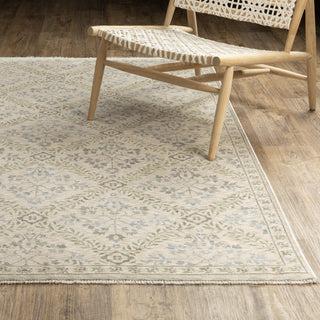 Oriental Weavers Westwood WES05 Blue/ Beige Area Rug Lifestyle Image Feature