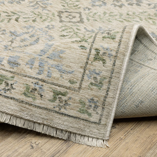 Oriental Weavers Westwood WES05 Blue/ Beige Area Rug Backing Image