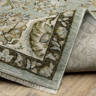Oriental Weavers Westwood WES08 Blue/ Blue Area Rug Backing Image