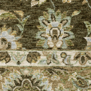 Oriental Weavers Westwood WES09 Brown/ Multi Area Rug Close-up Image